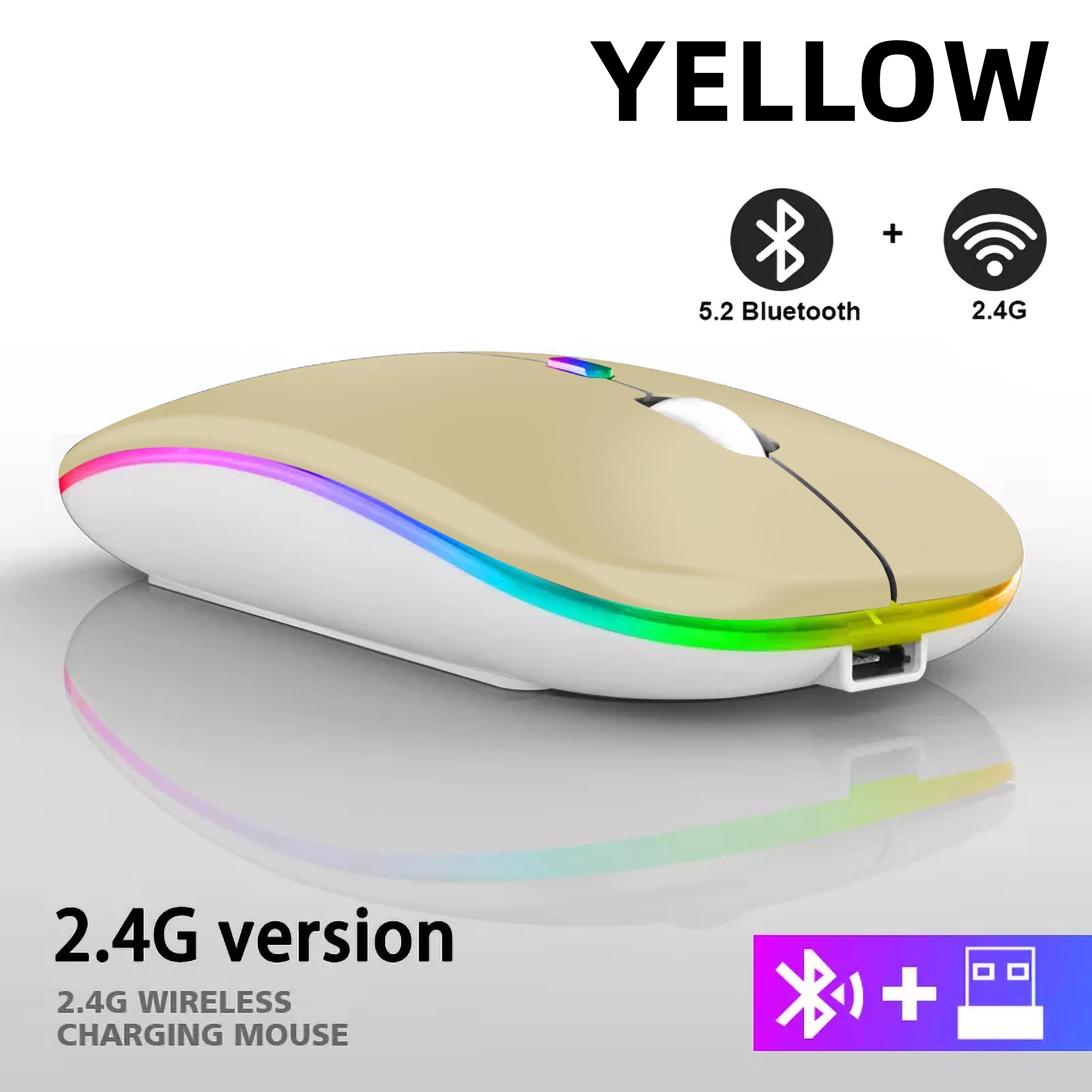 Ratón Inalámbrico Bluetooth — RGB y Doble Conexión