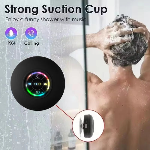 Altavoz Bluetooth Portátil — LED y Resistente al Agua