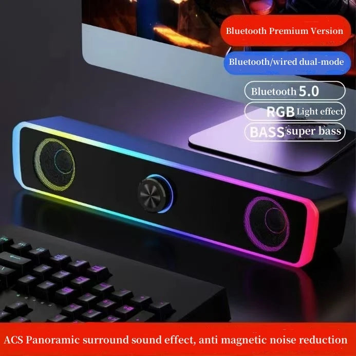 Soundbar Compacto — Bluetooth 5.0