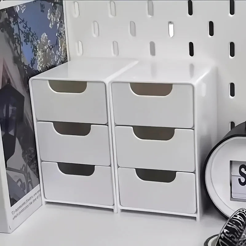 Organizador de Escritorio — 3 Niveles con Cajones