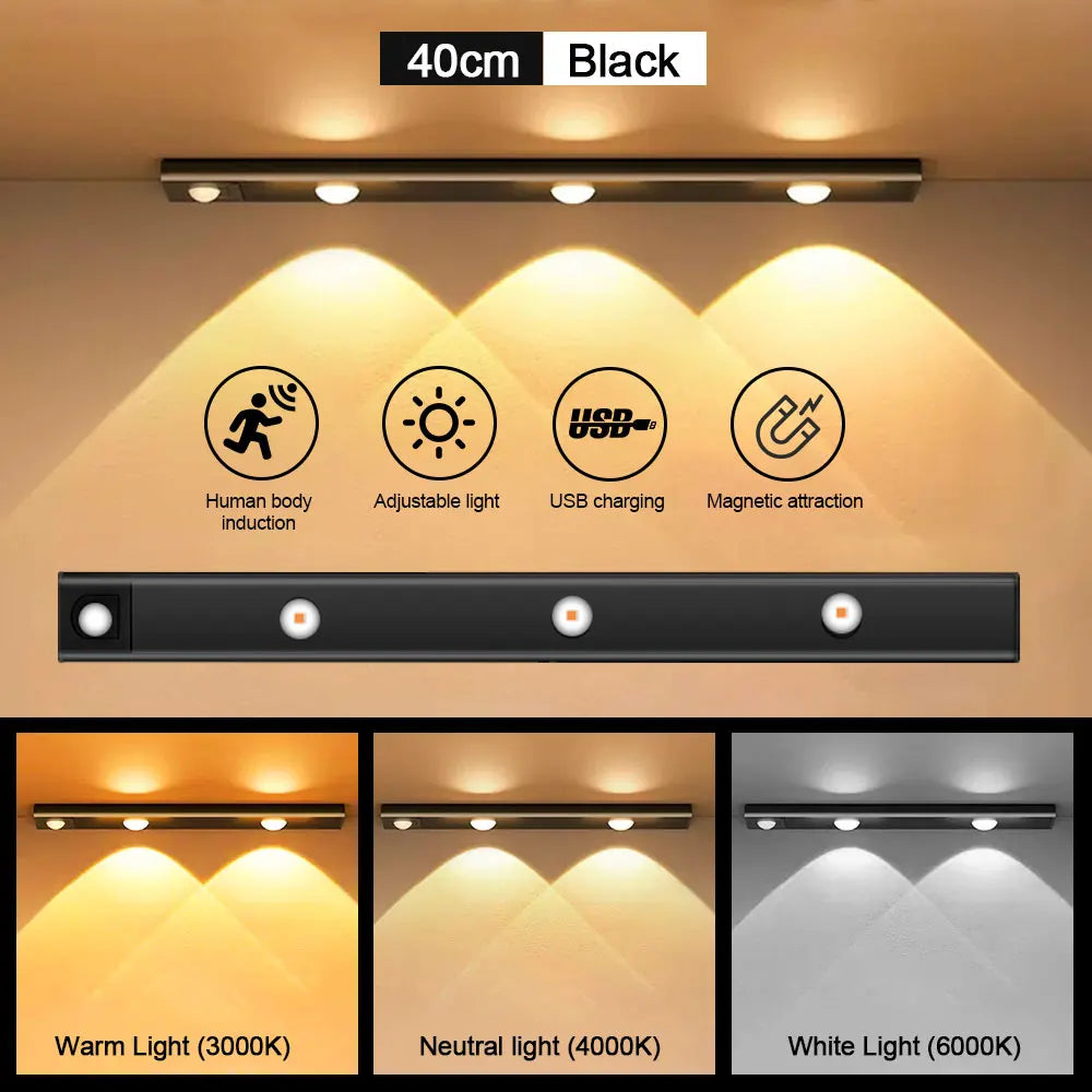 Luz LED con Sensor de Movimiento — Recargable USB