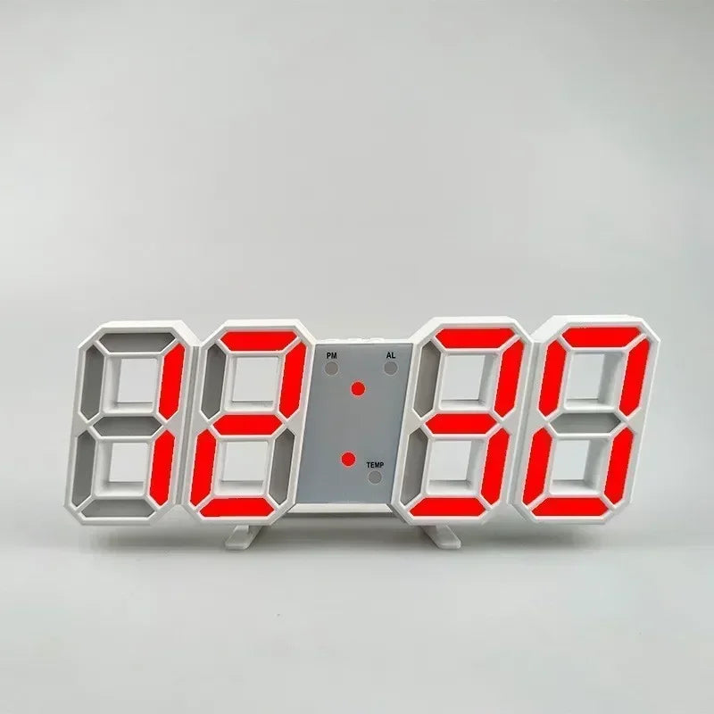 Reloj LED Digital — Escritorio y Pared