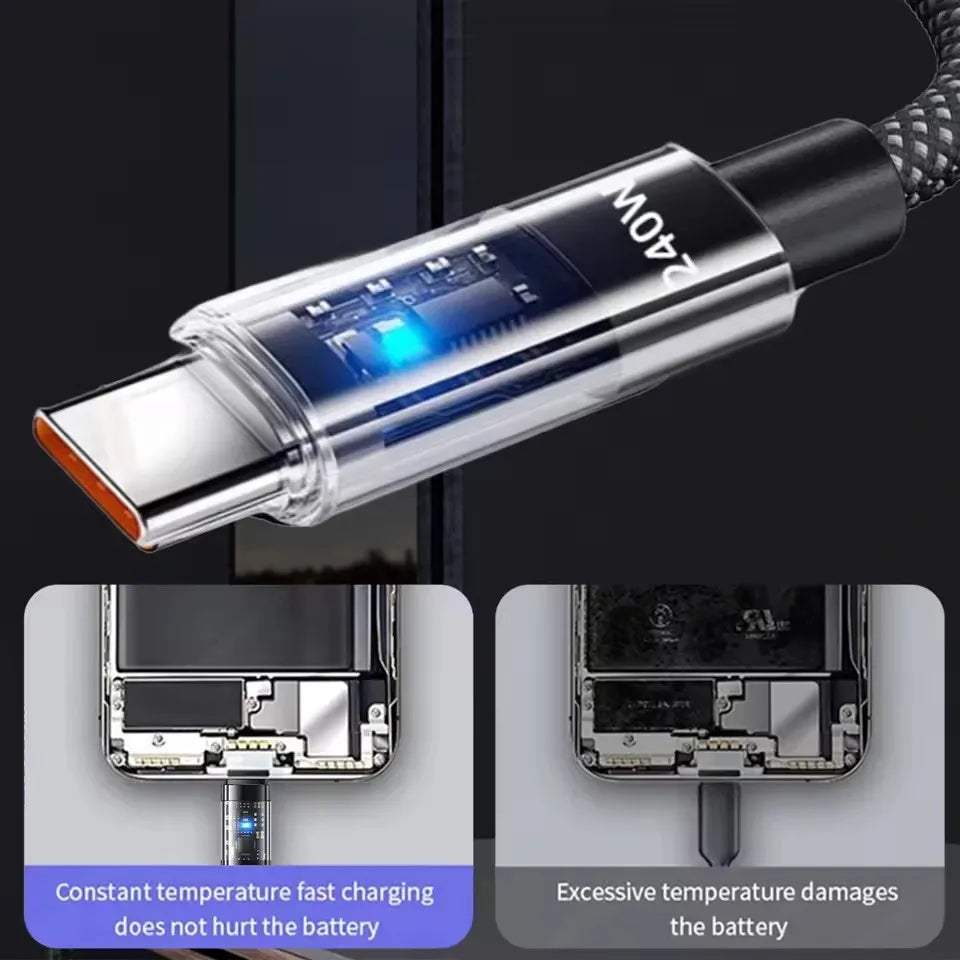 Cable USB-C 240W — Trenzado Premium