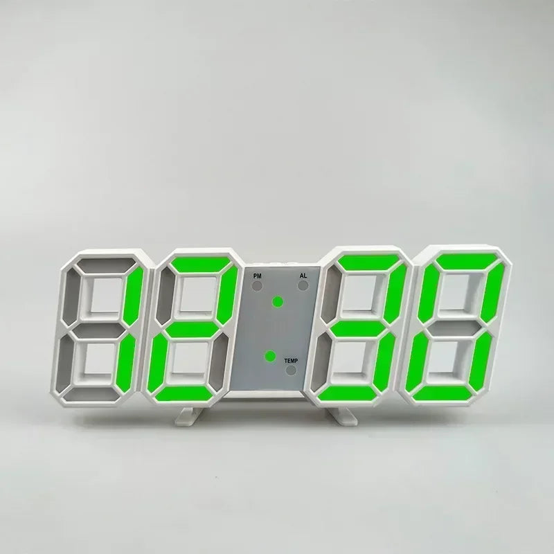 Reloj LED Digital — Escritorio y Pared