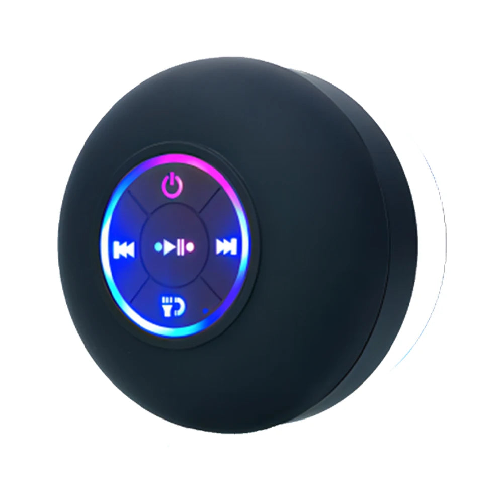 Altavoz Bluetooth Portátil — LED y Resistente al Agua
