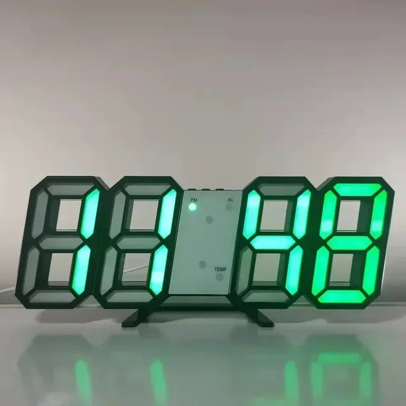 Reloj LED Digital — Escritorio y Pared