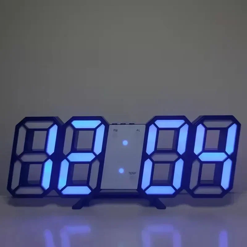 Reloj LED Digital — Escritorio y Pared