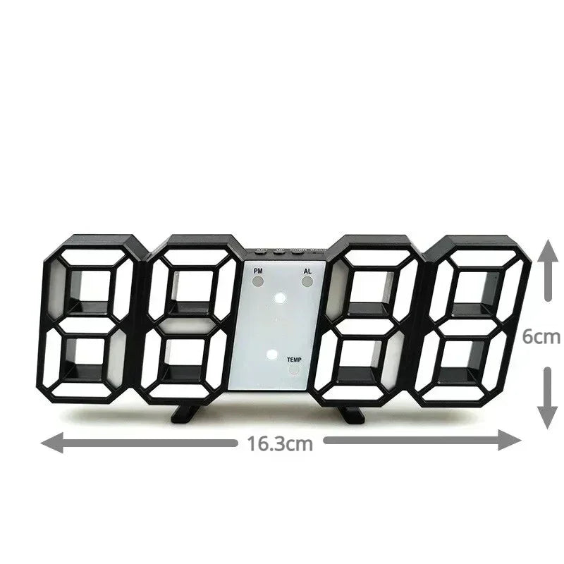 Reloj LED Digital — Escritorio y Pared