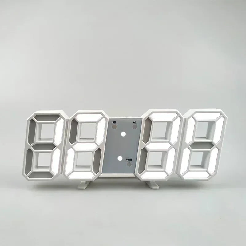 Reloj LED Digital — Escritorio y Pared