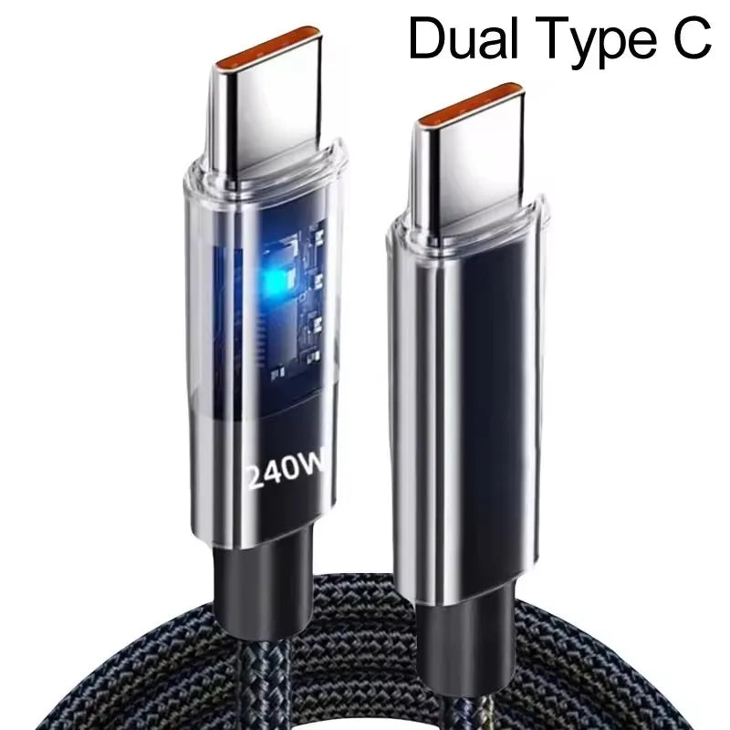 Cable USB-C 240W — Trenzado Premium