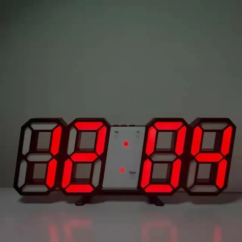 Reloj LED Digital — Escritorio y Pared