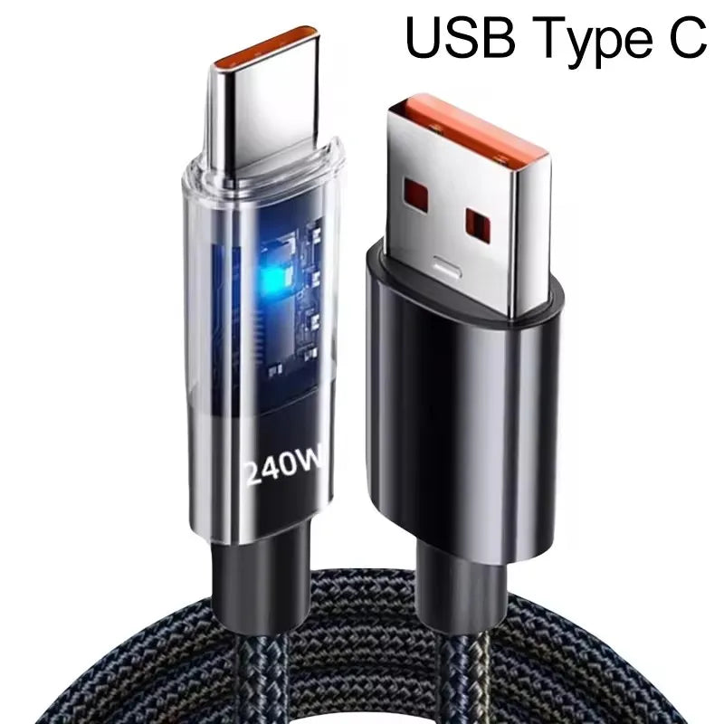 Cable USB-C 240W — Trenzado Premium
